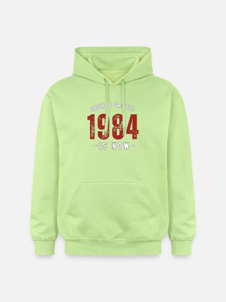GEORGE ORWELL 1984 - Gildan Unisex Softstyle® Midweight Hoodie - pistachio