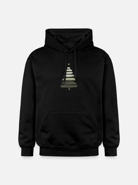 Christmas Tree - Gildan Unisex Softstyle® Midweight Hoodie - black