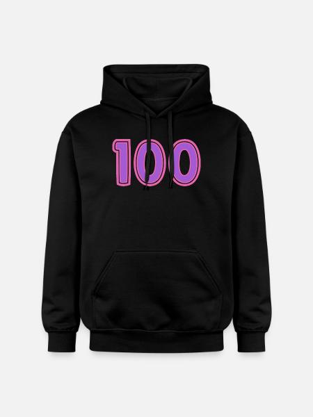 100. 100 YEARS. 100th ANNIVERSARY - Gildan Unisex Softstyle® Midweight Hoodie - black