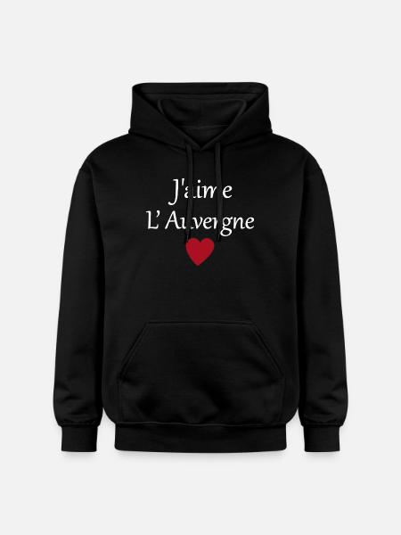 J'aime l'auvergne - Sweat à capuche Softstyle® Gildan Unisexe - noir