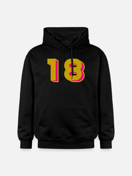 18 - Gildan Unisex Softstyle® Midweight Hoodie - black