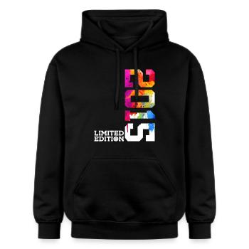 11. GEBURTSTAG LIMITED EDITION 2015 - Gildan Unisex Softstyle® Midweight Hoodie - Schwarz - Vorne - Marisol (170cm) & Nik (191cm)