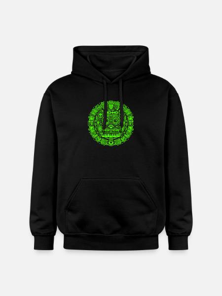 Techno Music Logo - Gildan Unisex Softstyle® Midweight Hoodie - black