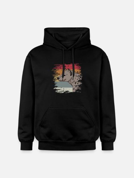 Hyäne - Gildan Unisex Softstyle® Midweight Hoodie - Schwarz