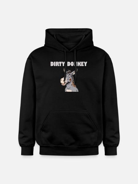 DIRTY DONKEY - Gildan Unisex Softstyle® Midweight Hoodie - black