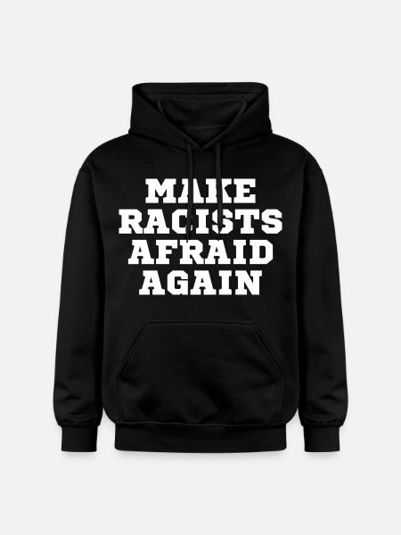Racists scare again - Gildan Unisex Softstyle® Midweight Hoodie - black
