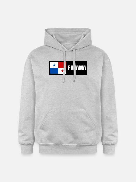 Panama Flagge - Gildan Unisex Softstyle® Midweight Hoodie - Hellgrau meliert