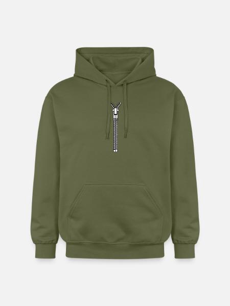 Zipper - Gildan Unisex Softstyle® Midweight Hoodie - Militärgrün