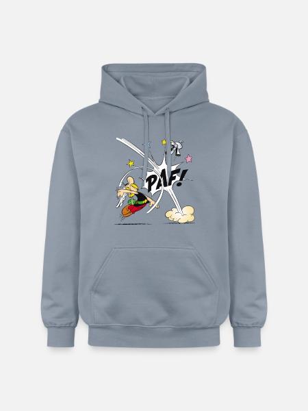 Asterix & Obelix - Asterix poing - Sweat à capuche Softstyle® Gildan Unisexe - bleu