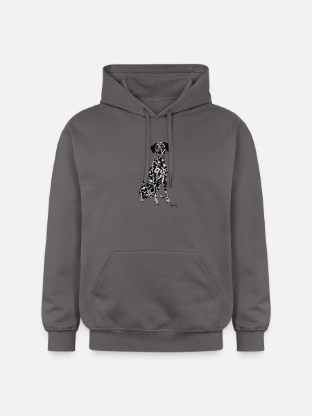 Beautiful Dalmatian dog - Gildan Unisex Softstyle® Midweight Hoodie - dark grey
