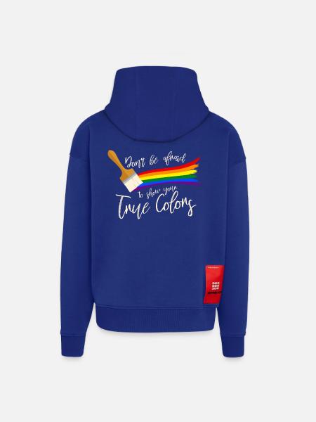 Gay Pride - Zip Hoodie - made by SPREAD - Iconic Blue