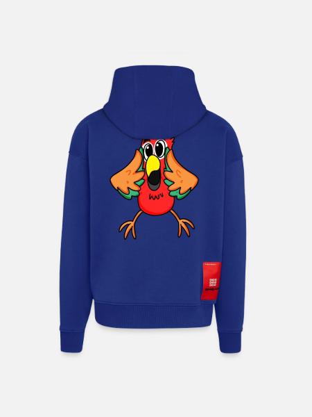 Parrot jungle - Zip Hoodie - made by SPREAD - Iconic Blue