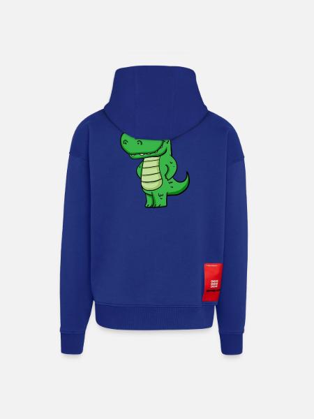 crocodile - Zip Hoodie - made by SPREAD - Iconic Blue