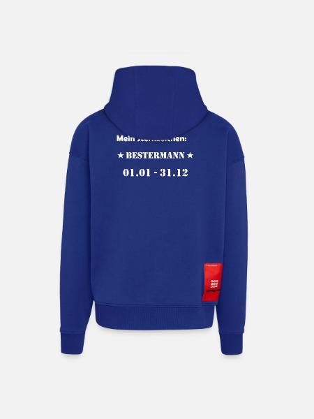 Bester Mann Wassermann Sternzeichen - Zip Hoodie - made by SPREAD - Iconic Blue