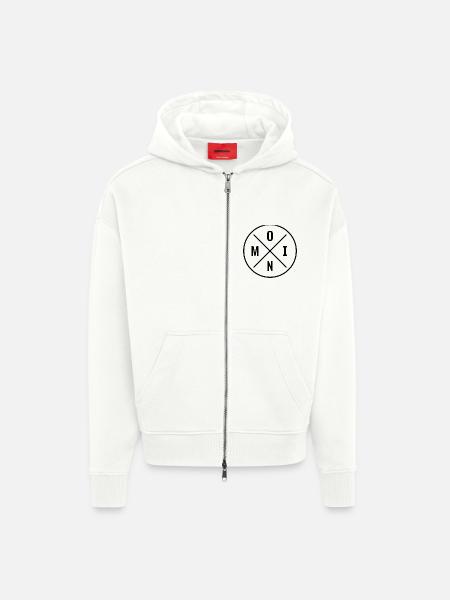 MOIN - Zip Hoodie - made by SPREAD - OFF WHITE