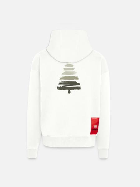 Christmas Tree - Zip Hoodie - made by SPREAD - OFF WHITE