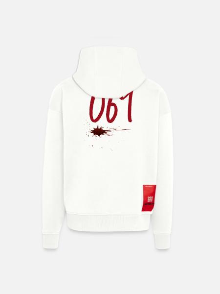 Postal Code Frankfurt 069 - Zip Hoodie - made by SPREAD - OFF WHITE