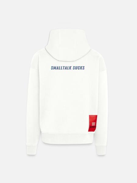 SMALLTALK SUCKS - Spread it! - Zip Hoodie - made by SPREAD - OFF WHITE