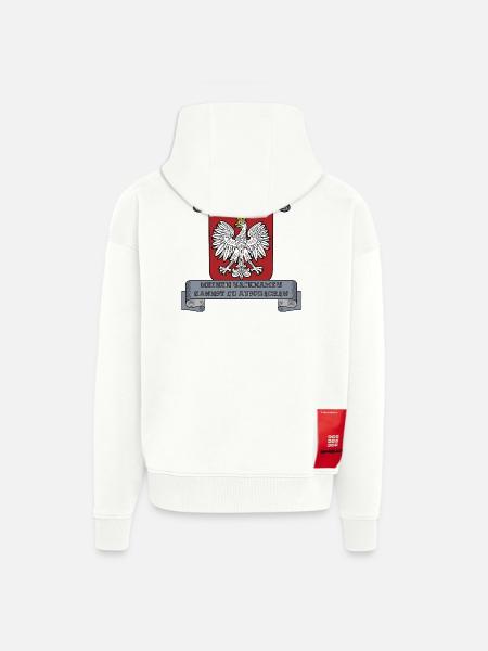 ich bin Pole - Zip Hoodie - made by SPREAD - OFF WHITE