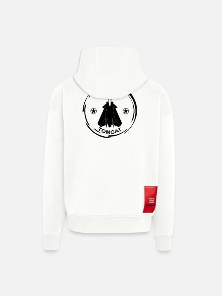 Plane F14 Tomcat - Zip Hoodie - made by SPREAD - OFF WHITE