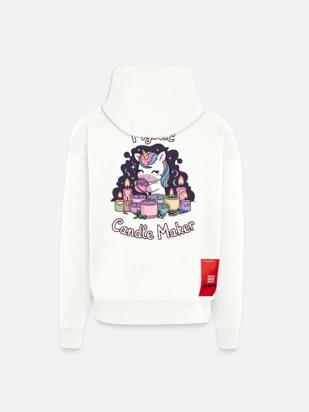 Mystic Candle Maker. - Zip Hoodie - made by SPREAD - OFF WHITE