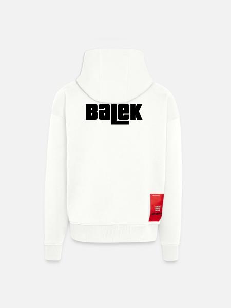 Balek - Veste à capuche bio épaisse oversize fabriqué en UE - OFF WHITE