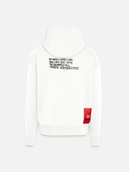 Basquiat - Zip Hoodie - made by SPREAD - OFF WHITE