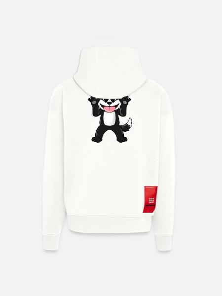 Badger - Zip Hoodie - made by SPREAD - OFF WHITE