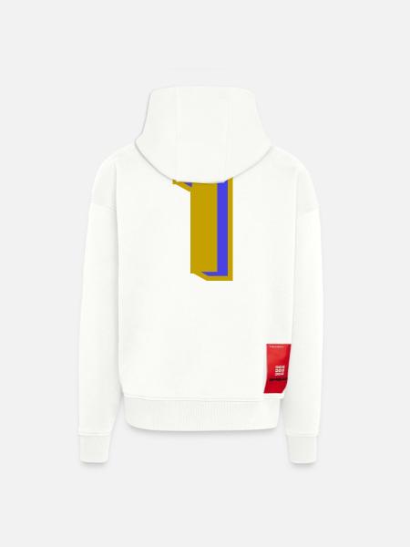 1 - Veste à capuche bio épaisse oversize fabriqué en UE - OFF WHITE