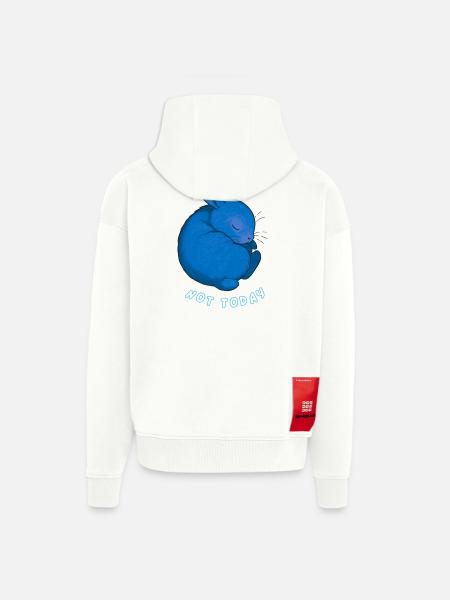 Rabbit - Not Today - Zip Hoodie - made by SPREAD - OFF WHITE