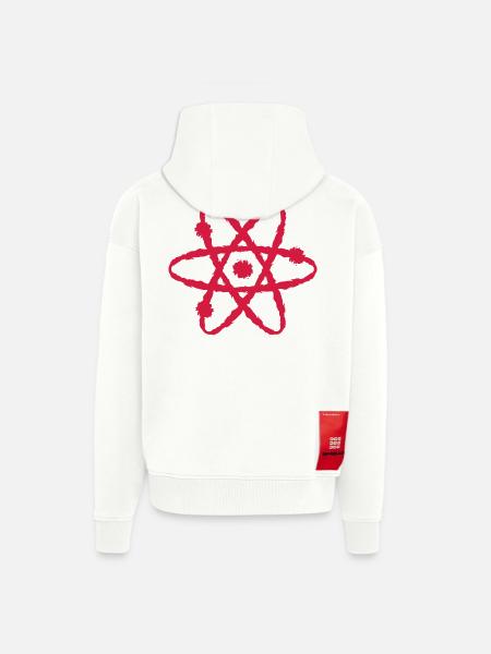 Scientific symbol - Zip Hoodie - made by SPREAD - OFF WHITE