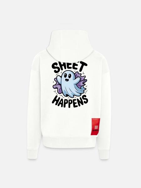 Blatt passiert - Zip Hoodie - made by SPREAD - OFF WHITE