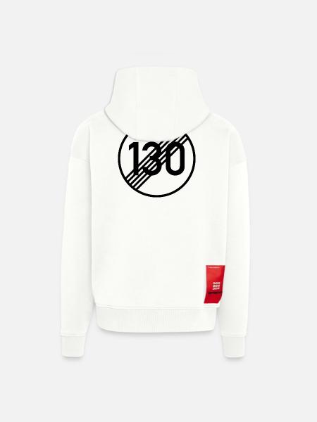 UNLIMITED 130 by Unlimited Apparel - Zip Hoodie - made by SPREAD - OFF WHITE