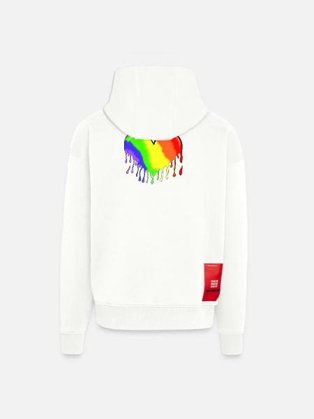 Heart - Zip Hoodie - made by SPREAD - OFF WHITE