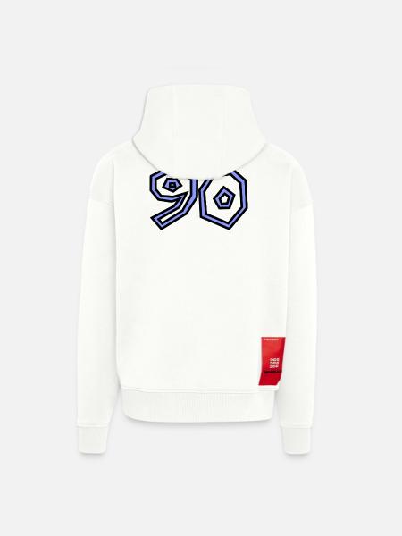 90 - Zip Hoodie - made by SPREAD - OFF WHITE