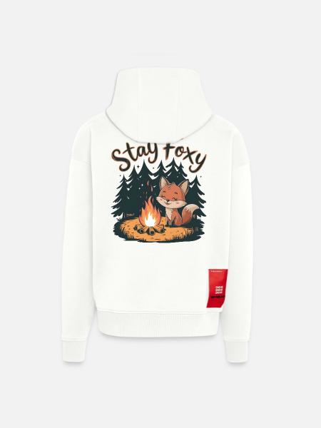 Bleib fuchsig - Zip Hoodie - made by SPREAD - OFF WHITE