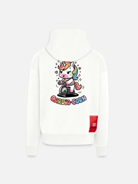 Cardio-maïs - Veste à capuche bio épaisse oversize fabriqué en UE - OFF WHITE