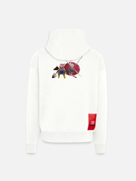 Grandma's Adventure - Zip Hoodie - made by SPREAD - OFF WHITE