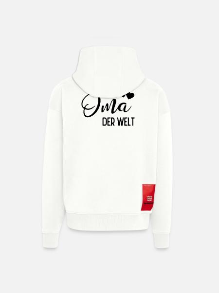 Beste Oma der Welt - Zip Hoodie - made by SPREAD - OFF WHITE