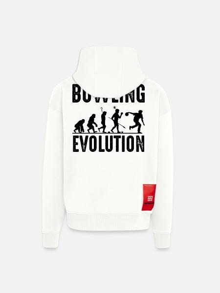 Bowling - Veste à capuche bio épaisse oversize fabriqué en UE - OFF WHITE