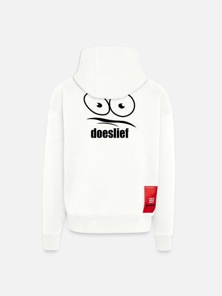 doeslief flehende Augen mit Fragezeichen-Blick - Zip Hoodie - made by SPREAD - OFF WHITE