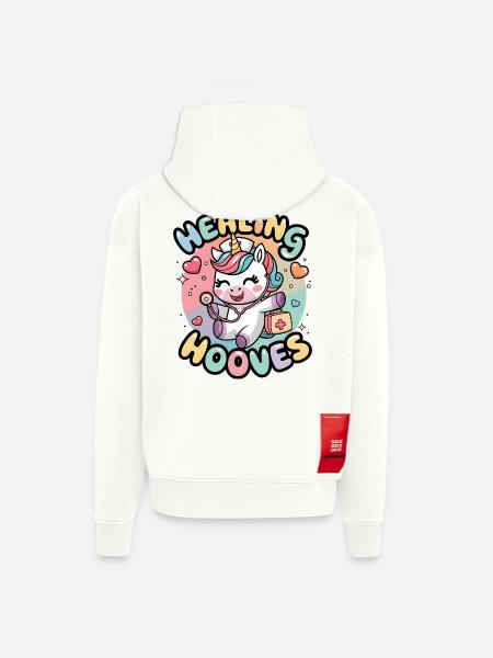 Heilende Hufe - Zip Hoodie - made by SPREAD - OFF WHITE