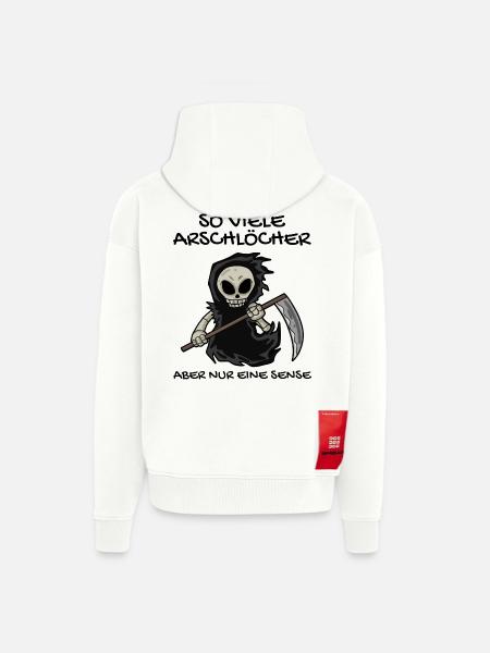 Sensenmann - Zip Hoodie - made by SPREAD - OFF WHITE