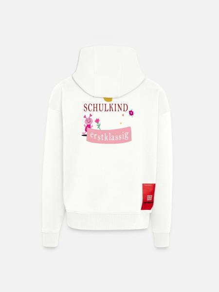 Schulkind erstklassig - Zip Hoodie - made by SPREAD - OFF WHITE