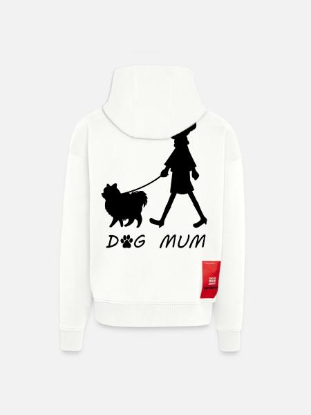 Dog Mum - Zip Hoodie - made by SPREAD - OFF WHITE