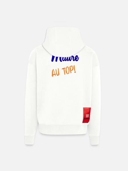 MAITRE - Veste à capuche bio épaisse oversize fabriqué en UE - OFF WHITE