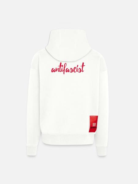 Always Antifascist - Zip Hoodie - made by SPREAD - OFF WHITE