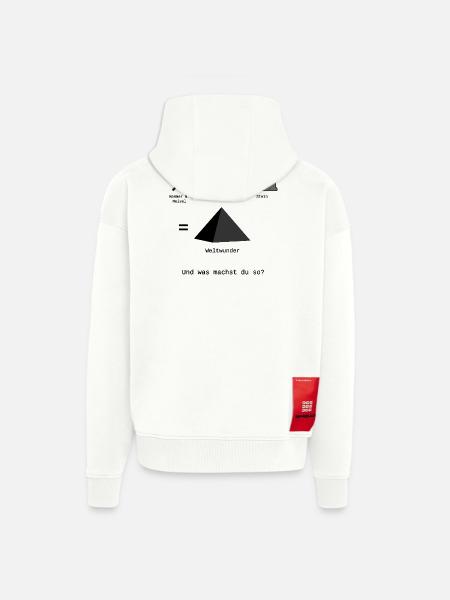 Weltwunder - Zip Hoodie - made by SPREAD - OFF WHITE