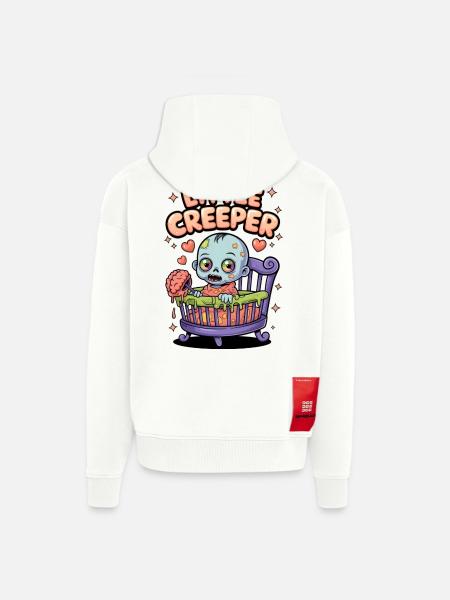 Little Creeper - Zip Hoodie - made by SPREAD - OFF WHITE