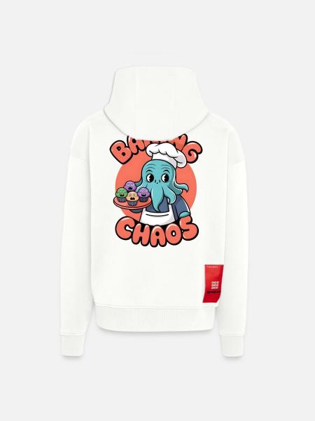Baking Chaos - Zip Hoodie - made by SPREAD - OFF WHITE